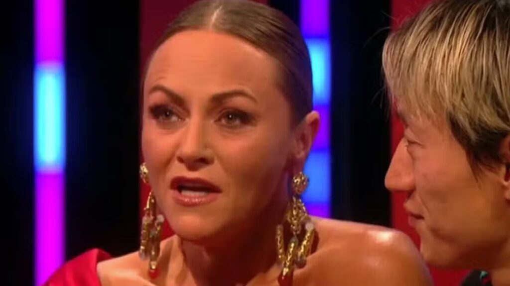 Strictly’s Jaime Winstone fights back tears as she addresses ‘horrific’ dance off