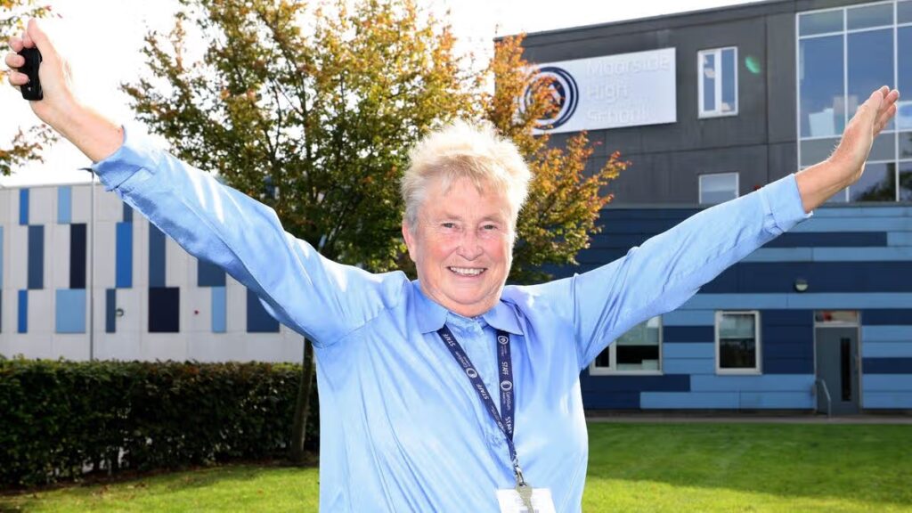 Much-loved teacher retires from the Salford school where she’s spent her entire 45-year career