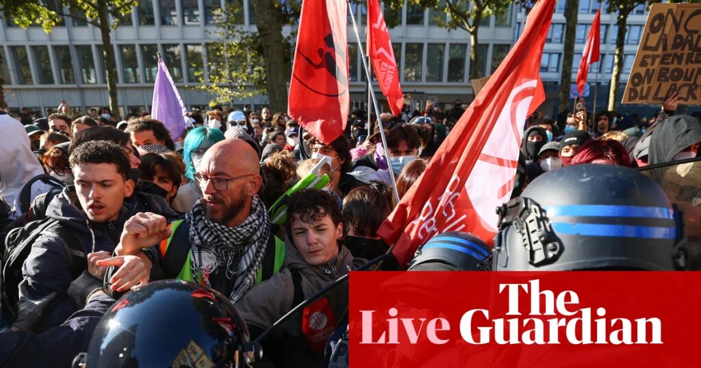 Hundreds of thousands expected as school protests start on ‘day of mobilisation’ across France – Europe live | France