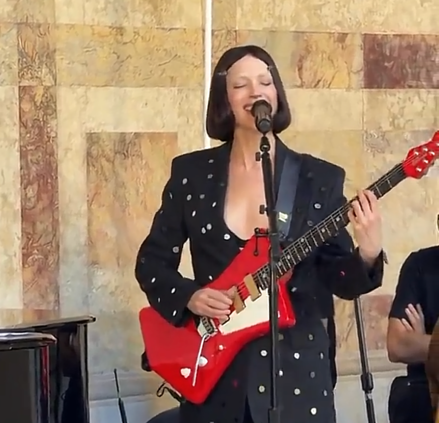 St. Vincent Covers Yeah Yeah Yeahs’ “Maps” At Paris Fashion Week