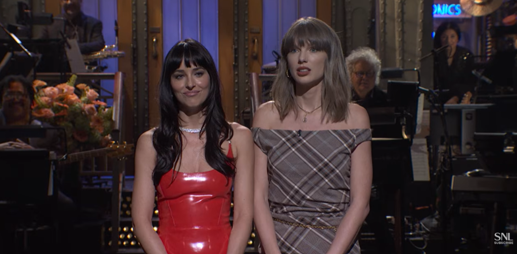 Taylor Swift Joins ‘SNL’ host Dakota Johnson In Opening Monologue