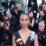 Zoe Saldana ‘Nips Out’ In Sheer PFW Dress Tagged ‘Desperate’