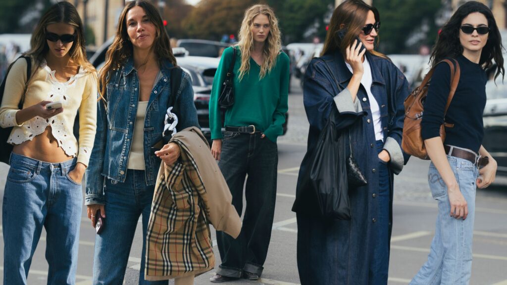 The French Girls At Fashion Week Are Upgrading My Fall Denim