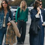 The French Girls At Fashion Week Are Upgrading My Fall Denim