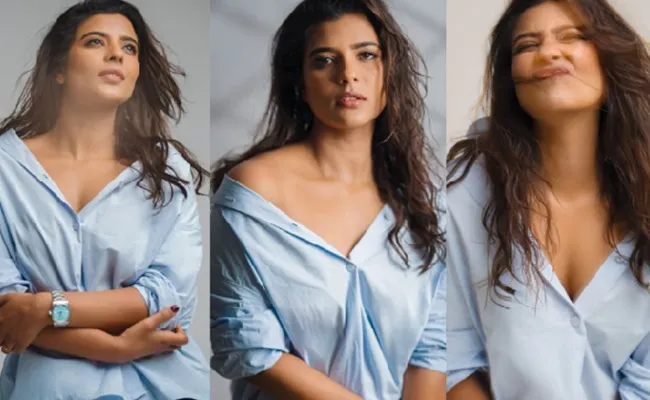 HOT: Lady Poses Hot In Sky Blue
