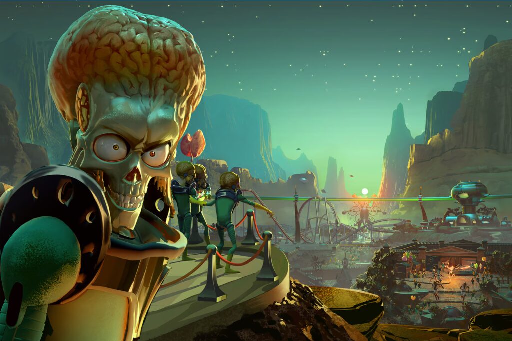 Mars Attacks Video Theme Park Simulator Interview