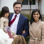 Usha Vance almost had a dangerous fall with her baby while exiting a helicopter