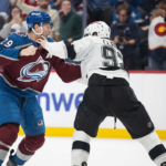 Avalanche forward Nathan MacKinnon scores a pair then drops gloves, might be the best player in the world