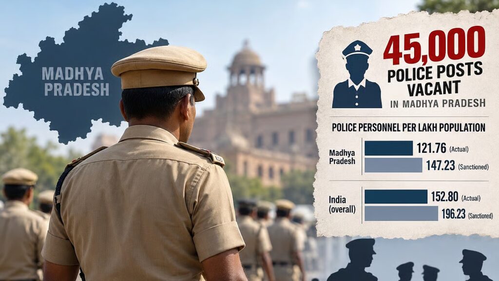 45,000 Police Posts Vacant In Madhya Pradesh As Manpower Strength Trails Sanctioned Level