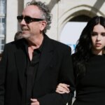 Tim Burton Makes Rare Appearance With Daughter Nell at Paris Fashion Week