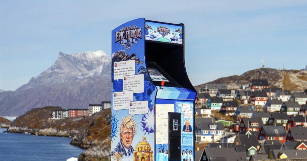 Satirical anti-Trump video game console lands in Greenland
